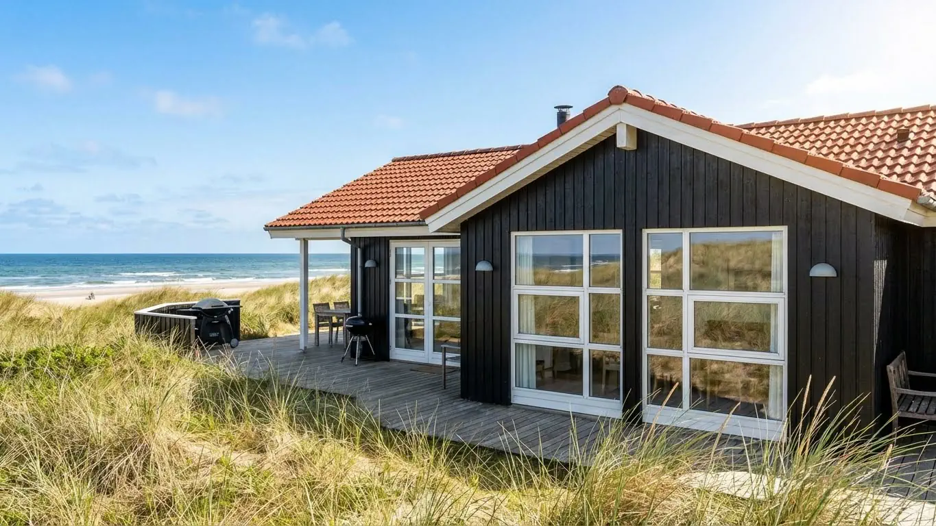Vinduespudser ved sommerhus i Bønnerup.
